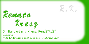 renato kresz business card